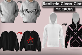 design a realistic mockup of your clothing product