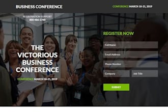 design responsive conference website event, rsvp, festival website booking web