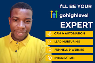 be your gohighlevel expert for CRM, automation, sales funnel, and ghl website