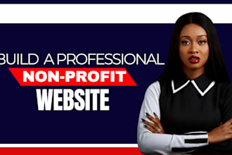 do nonprofit, charity and donation fundraising ngo website on wordpress or wix
