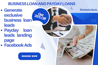 generate exclusive business loan leads payday loan leads via facebook