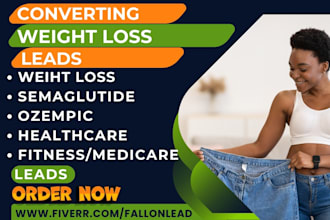 generate weight loss semaglutide ozempic leads health and fitness landing page