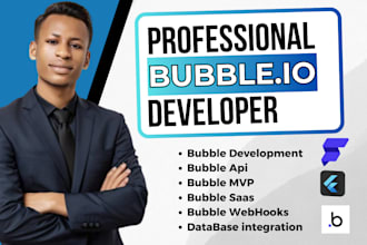 do bubble io developer bubble mvp, saas website, build bubble mobile app for you