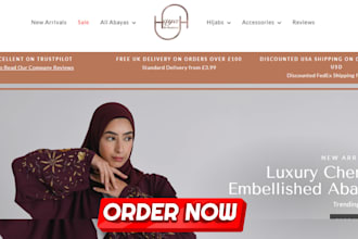 design high selling abaya shopify store islamic wears store hijab muslim store