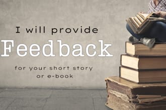 provide feedback for your ebook or short story