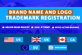 file uspto, euipo trademark registration, patent attorney, amazon brand registry