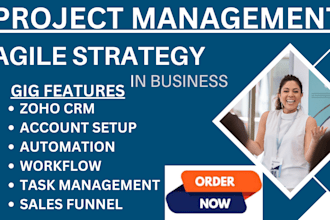 setup agile CRM automation, task management integration workflow  , segmentation