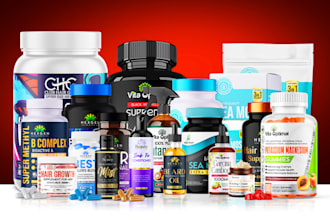 do product label design, jar, supplement, cosmetic,  label design