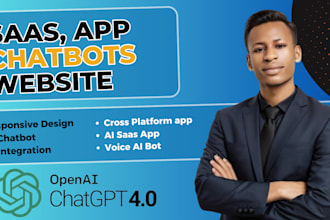 build saas web app and dashboard design,ai chatbot website as software developer