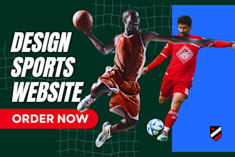 create football website, soccer academy website, basketball website