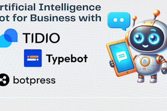 set  ai bot with  tidio   botpress typebot chatgpt integration n8n framer expert