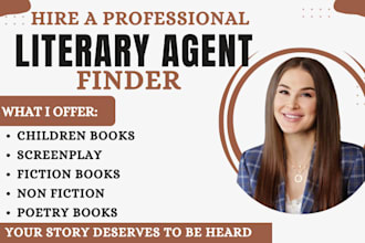 find top literary agent, write, edit or critique query letter, book proposal