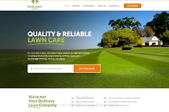 design lawn care website landscaping website gardening website lawn care leads