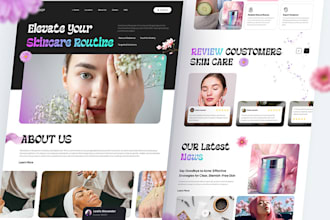 skincare website skincare skincare logo shopify store beauty store shopify store