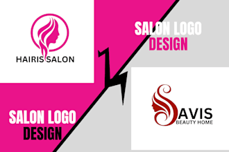design a simple but classic  custom, professional salon logo design for you