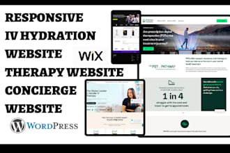 design iv hydration website therapy website concierge website on wordpress