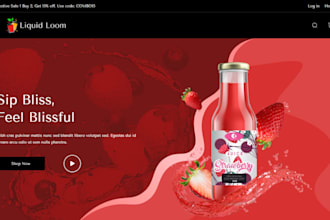design soft drink shopify store energy drinks store beverages shopify store