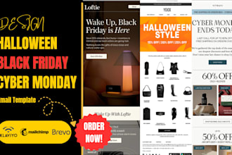 design halloween email template diwali thanksgiving black friday html newsletter