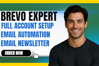 setup email campaign brevo email template blast newsletter marketing automation