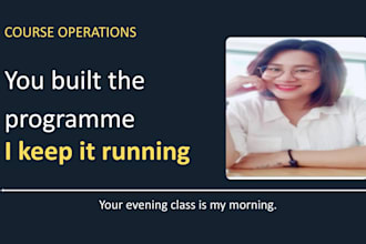 manage your online course cohort operations, students and community