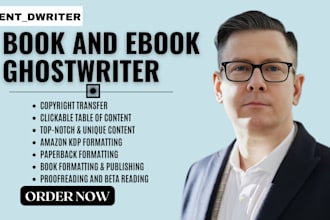 be ebook ghostwriter, developmental book editor, amazon kdp book formatting