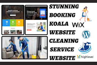 build booking koala website cleaning service website office cleaning website