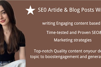 write quality articles or SEO blogs