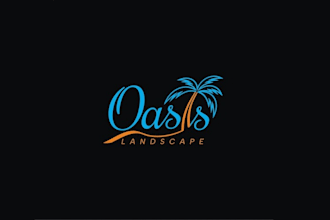 design landscape based off blue black truck logo