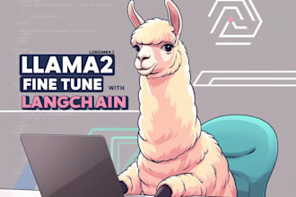 fine tune llama2, llama3 llama4, ai saas website app, bubble app with langchain