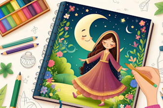 enchanting pages with my art children story book illustrations