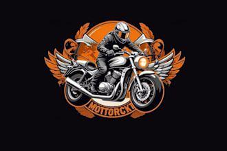 design high quality mc, biker, motorcycle logo with unlimited revision
