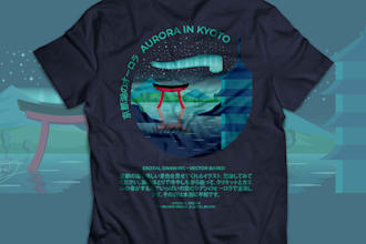 vector landscape for your tshirt apparel