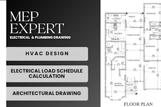 design electrical plan plumbing plan hvac drawings mep drawings