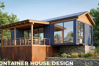 design your tiny house, container home, and 3d rendering