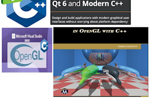 cpp complex app, qt , opengl , multi threaded, openmp
