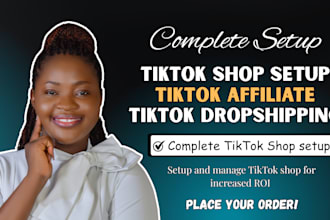 setup tiktok shop dropshipping, tiktok manager, tiktok listing, tiktok marketing