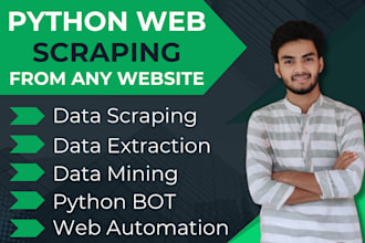 efficient python web scraping, data scraping and data mining