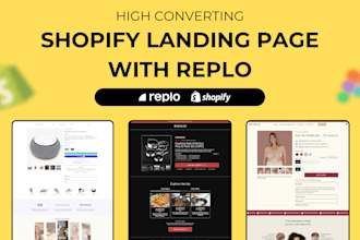 design high converting shopify landing pages using replo