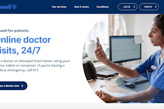 design medical health website telehealth website generate telemedicine leads