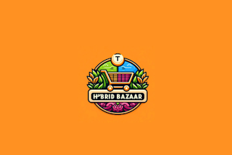 design glamorous high resolution hybrid bazaar logo