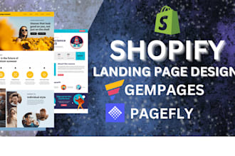build profitable shopify store and website with pagefly gempages as expert