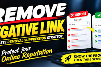 remove negative links and news articles on google
