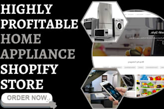 build home appliance shopify home gadget store electronic home appliance website