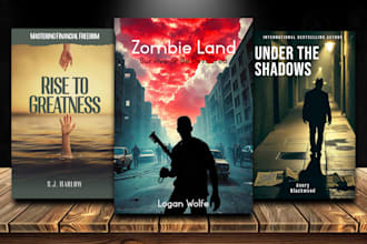 design horror, mystery, crime and romance book cover