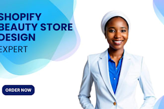 build shopify beauty website, skincare store, hair product