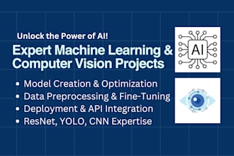 develop python, machine learning, computer vision projects