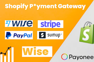 do wise account activation and shopify payment gateway for you