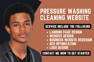 design lawncare website, pressure washing, power washing, landscaping website