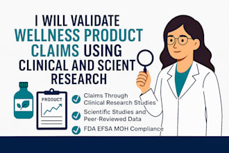 validate wellness product claims using clinical and scientific research