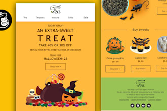 design professional mailchimp email template newsletter